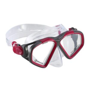 Aqua Lung Hawkeye Snorkelling Mask - Dark Pink- Dark Grey-0