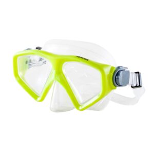 Mosconi Ribon Pro Snorkelling Mask - Lime Green-0