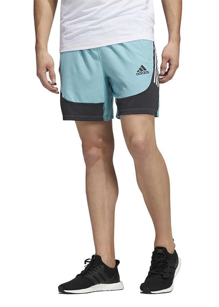 Adidas Men's Aeroready 3 Stripe Shorts - Mint