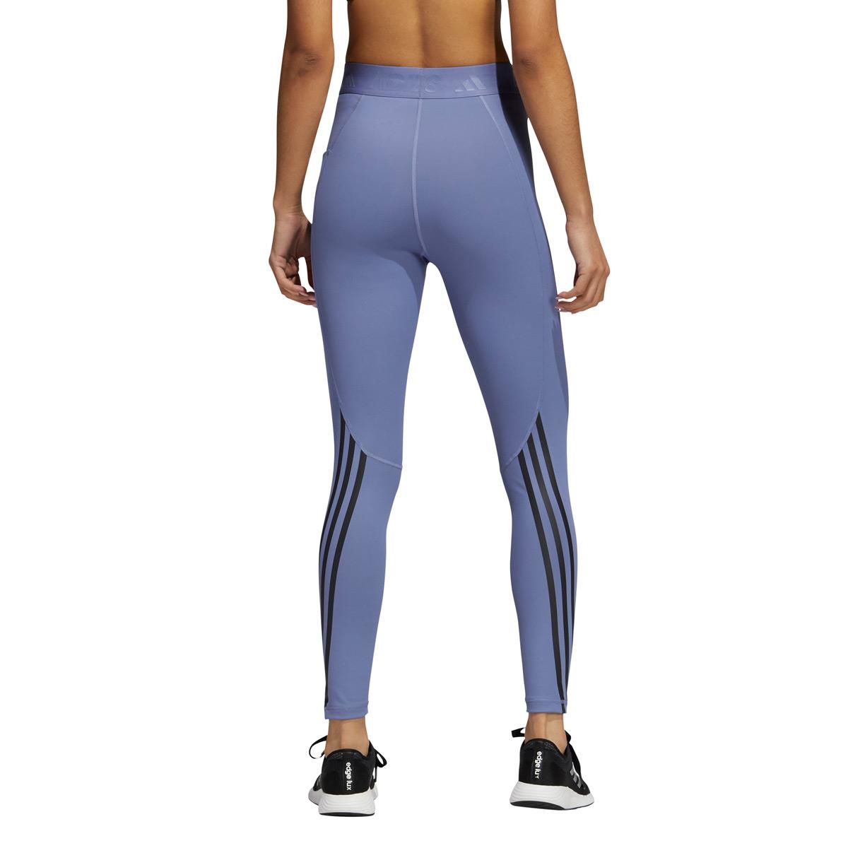 Adidas Women's 3 Stripe Tights - Violet-brand