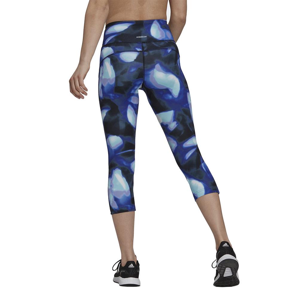 Adidas Women's FeelBrilliant Aeroready You For You 3/4 Tights - Black/ Violet-brand