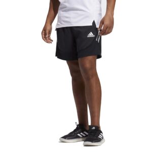 Adidas Men's Aero 3 Stripe Shorts - Black-0