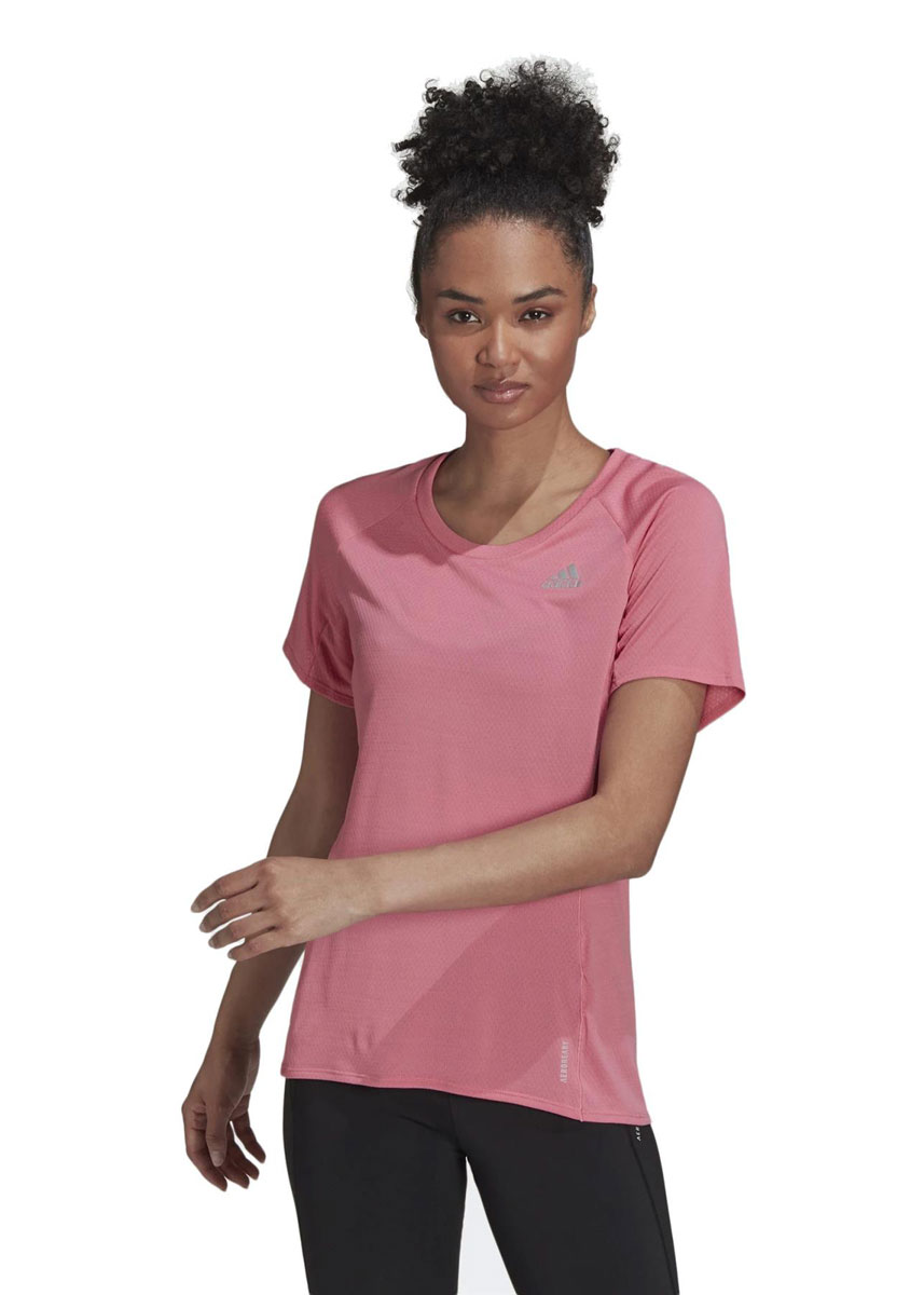 Adidas Women's Adi Runner T-Shirt - Rose-0