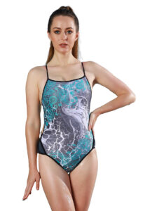 FunAqua Paisley-Puddle Training Back Swimsuit