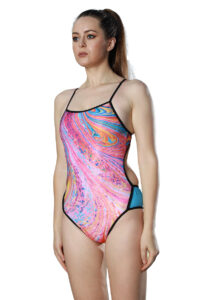FunAqua Psychedelic Swirl Active Back Swimsuit
