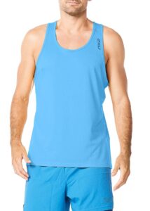 2XU Men's Aero Singlet - Lake Blue