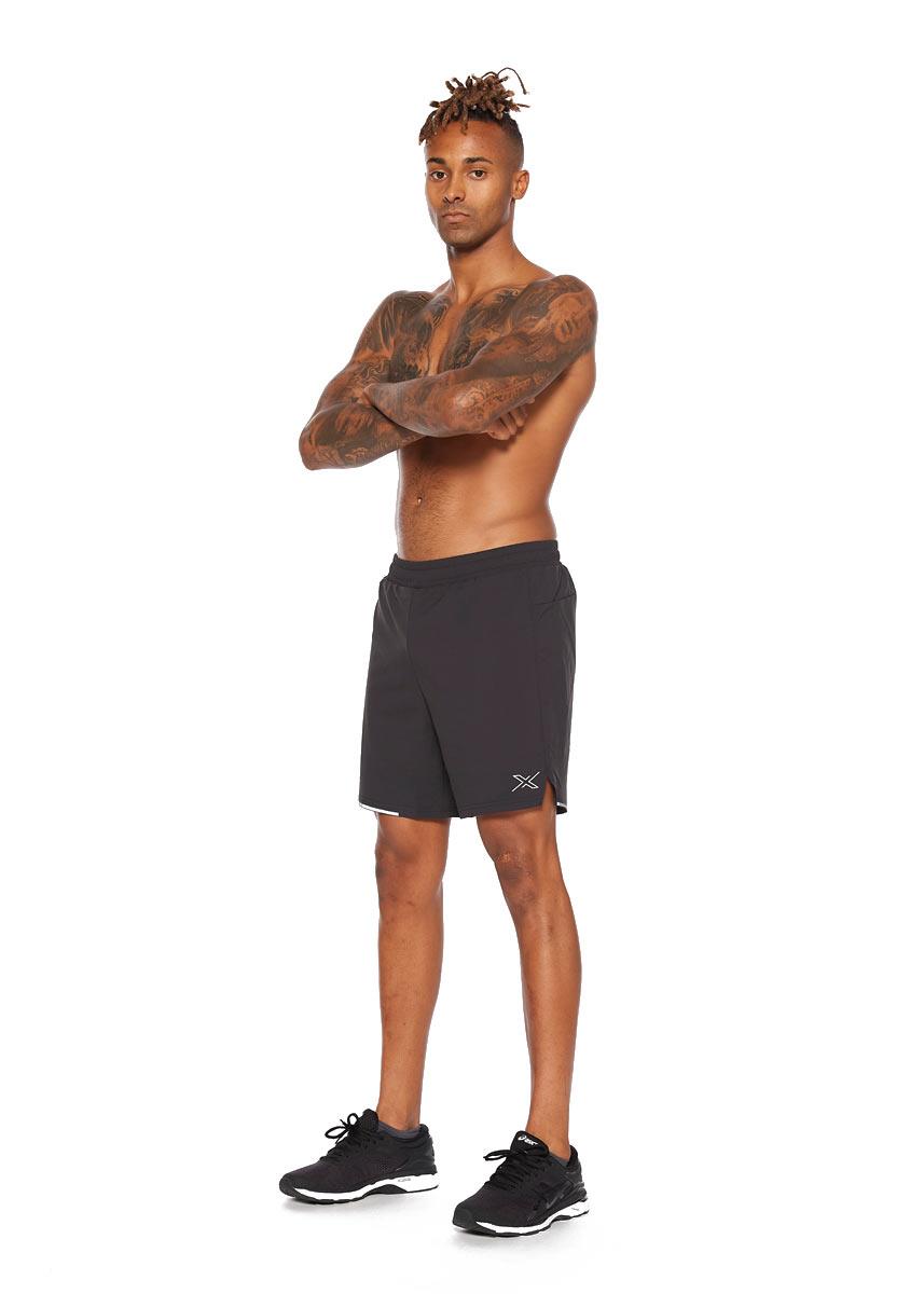 2XU Men's Aero 7-inch Shorts - Black-553333