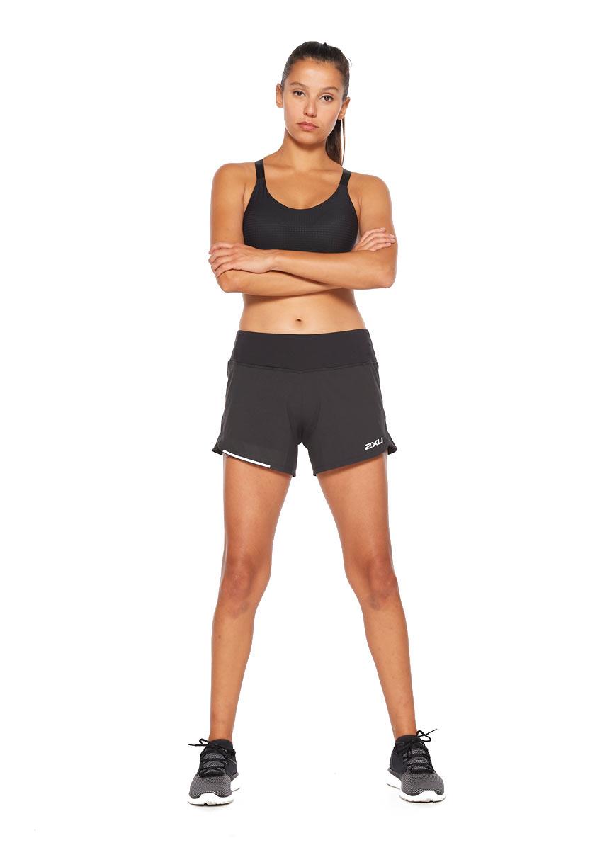 2XU Women's Aero 4-inch Shorts - Black-0