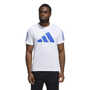 Adidas Men's Freelift T-Shirt - White/ Blue-0