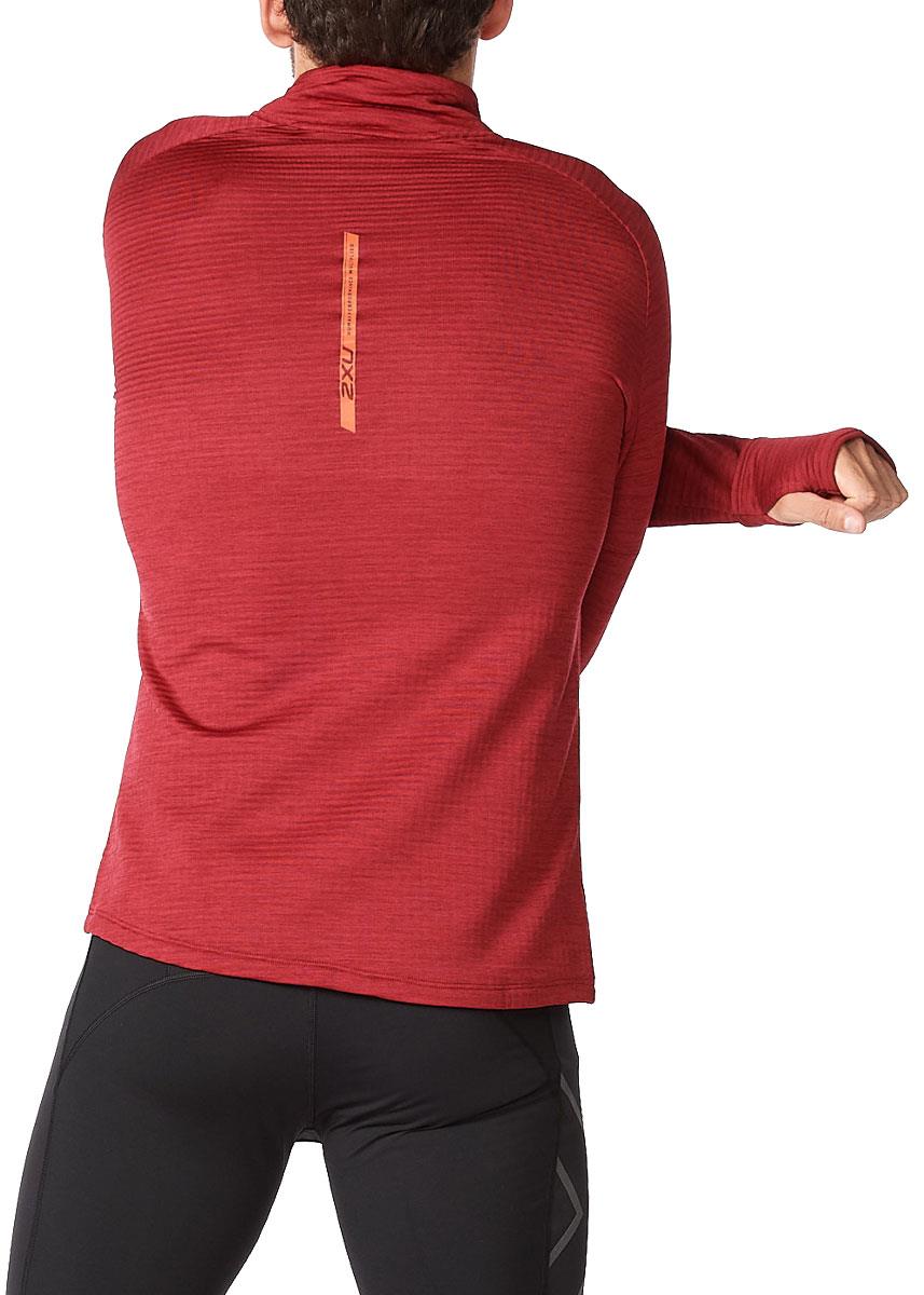 2XU Men's Ignition 1/4 Zip - Rhubarb-553378