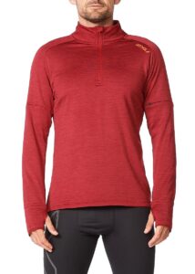 2XU Men's Ignition 1/4 Zip - Rhubarb