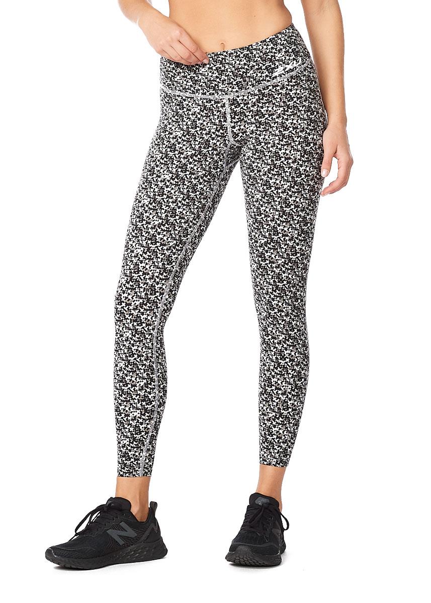 2XU Women's Form Print Mid-Rise Compression Tights - Harbor Mist-553498