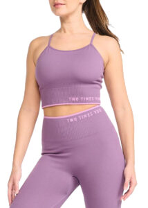 2XU Women's Engineered Longline Crop - Orchid Mist