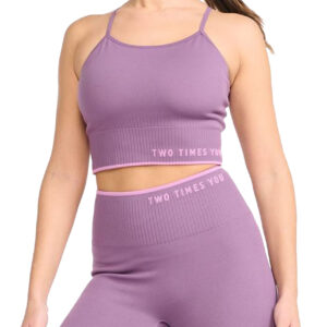 2XU Women's Engineered Longline Crop - Orchid Mist-0