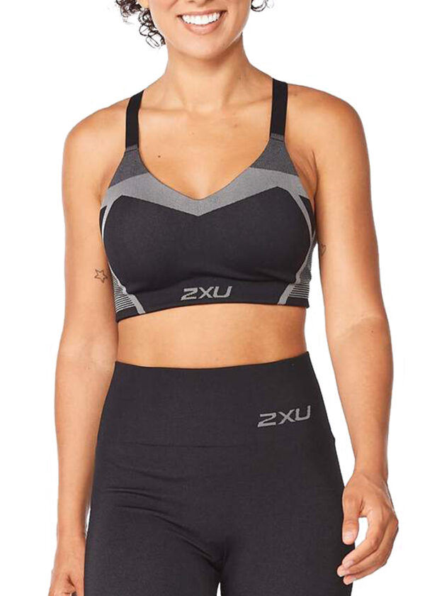 2XU Women's Motion Tech Bra - Black-0