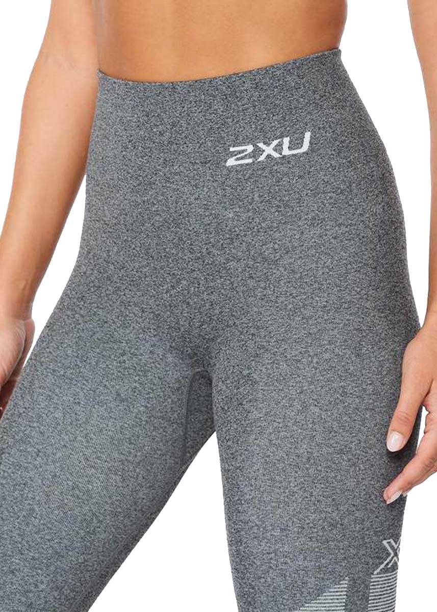 2XU Women's Motion Tech Tights - Grey Marle-554597