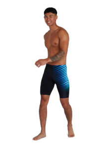 Speedo Mens Placement Jammer - Black / Light Adriatic