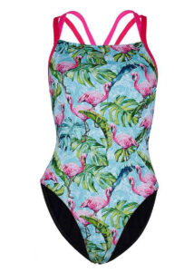 Phelps Female Flamingo Open Back Swimsuit