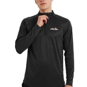 Ellesse Men's Bovaro 1/2 Zip Top - Black-0