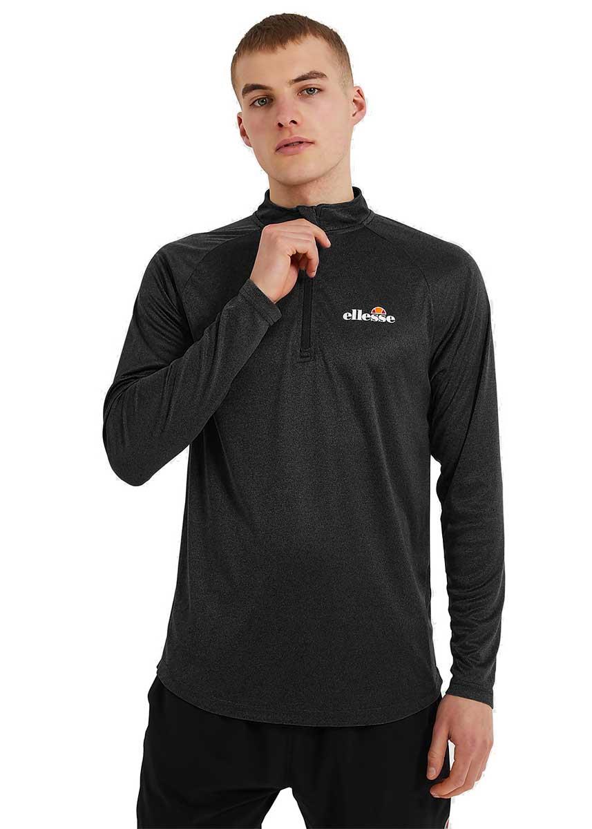 Ellesse Men's Bovaro 1/2 Zip Top - Black-0