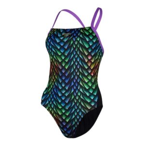 Phelps Female Peacock Tie Back Swimsuit-0