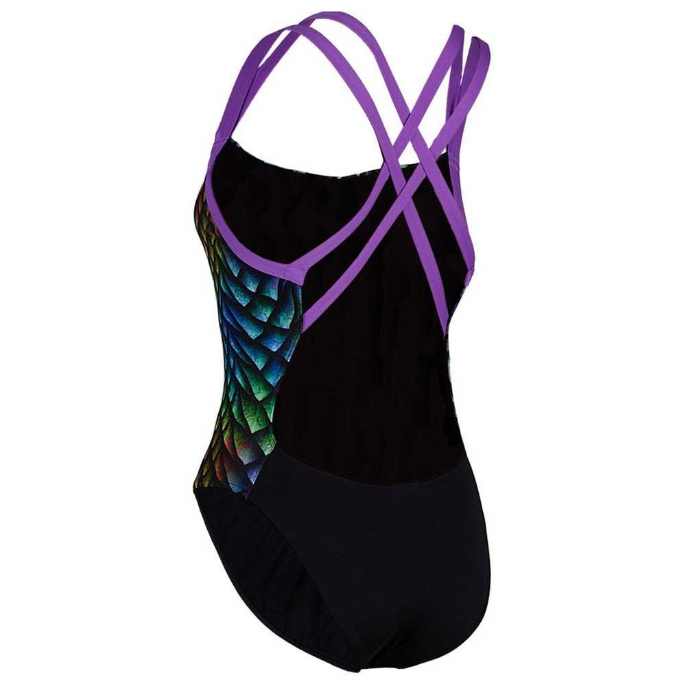 Phelps Female Peacock Open Back Swimsuit-555234