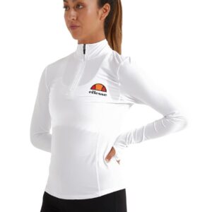 Ellesse Women's Sofira 1/4 Zip Top - White-0
