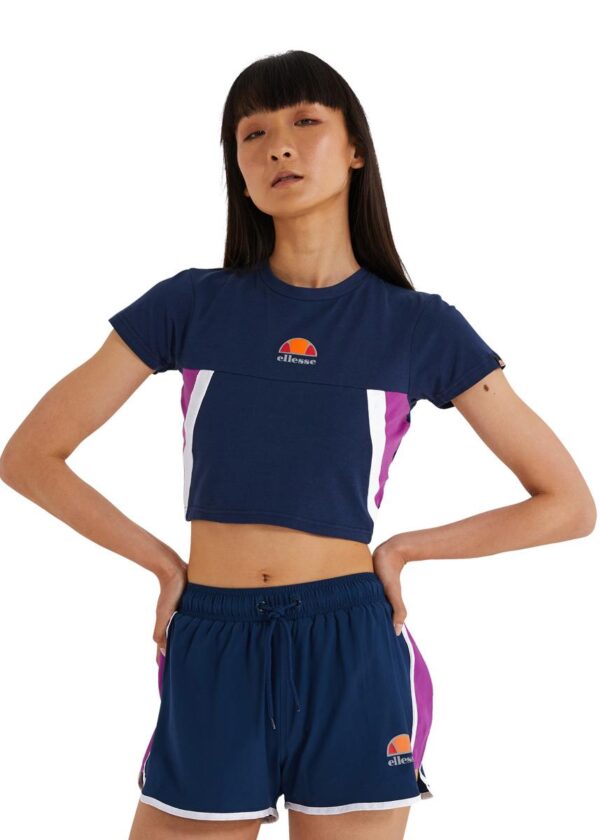 Ellesse Women's Mathia Crop T-Shirt - Navy-0