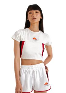Ellesse Women's Mathia Crop T-Shirt - Off White