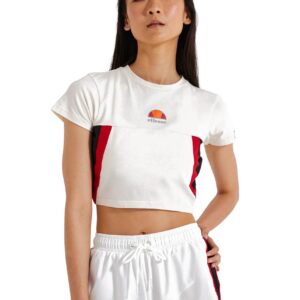 Ellesse Women's Mathia Crop T-Shirt - Off White-0