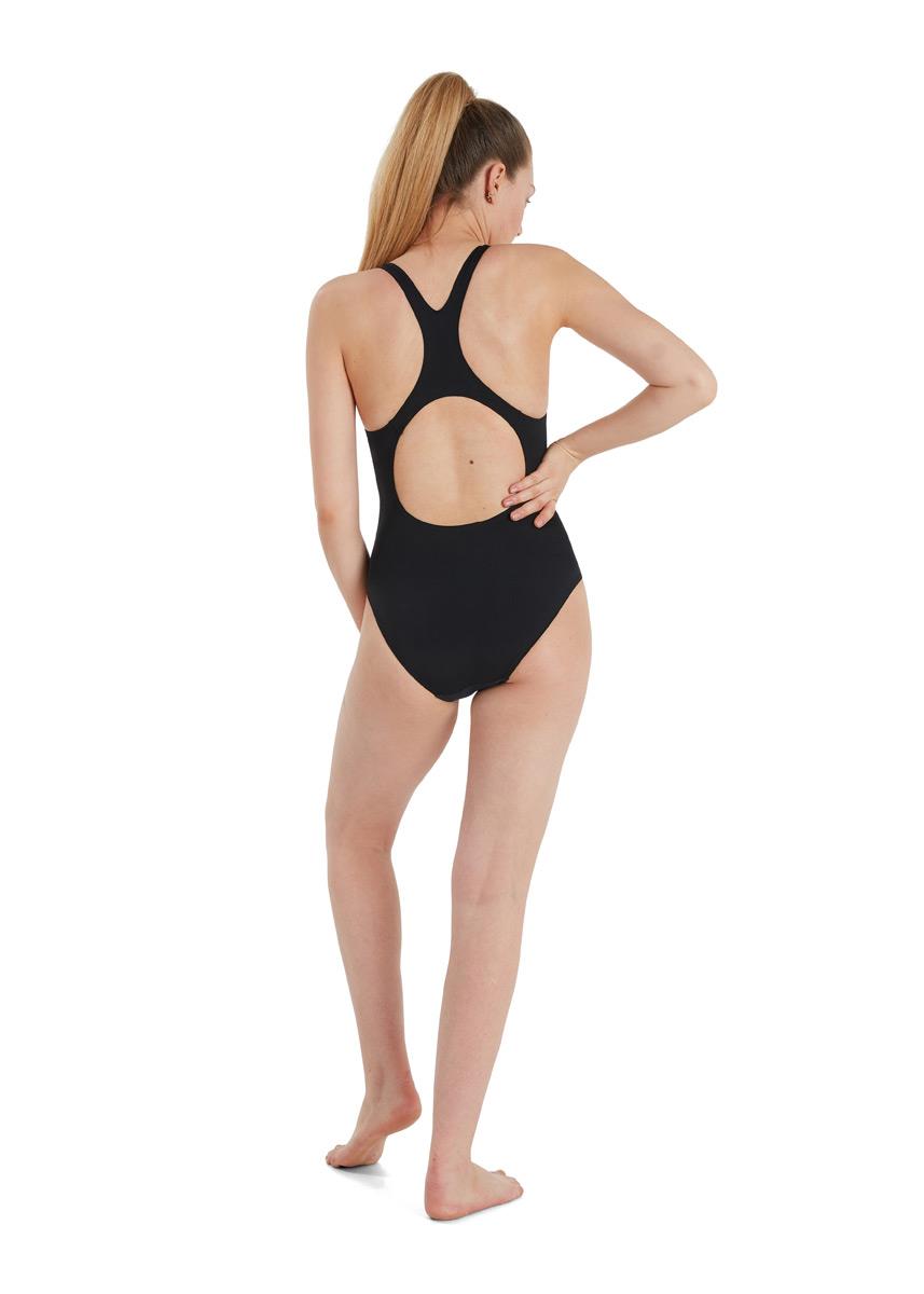 Speedo Women's Digital Placement Medalist Swimsuit - Black/Acid/Blue Flame-554997