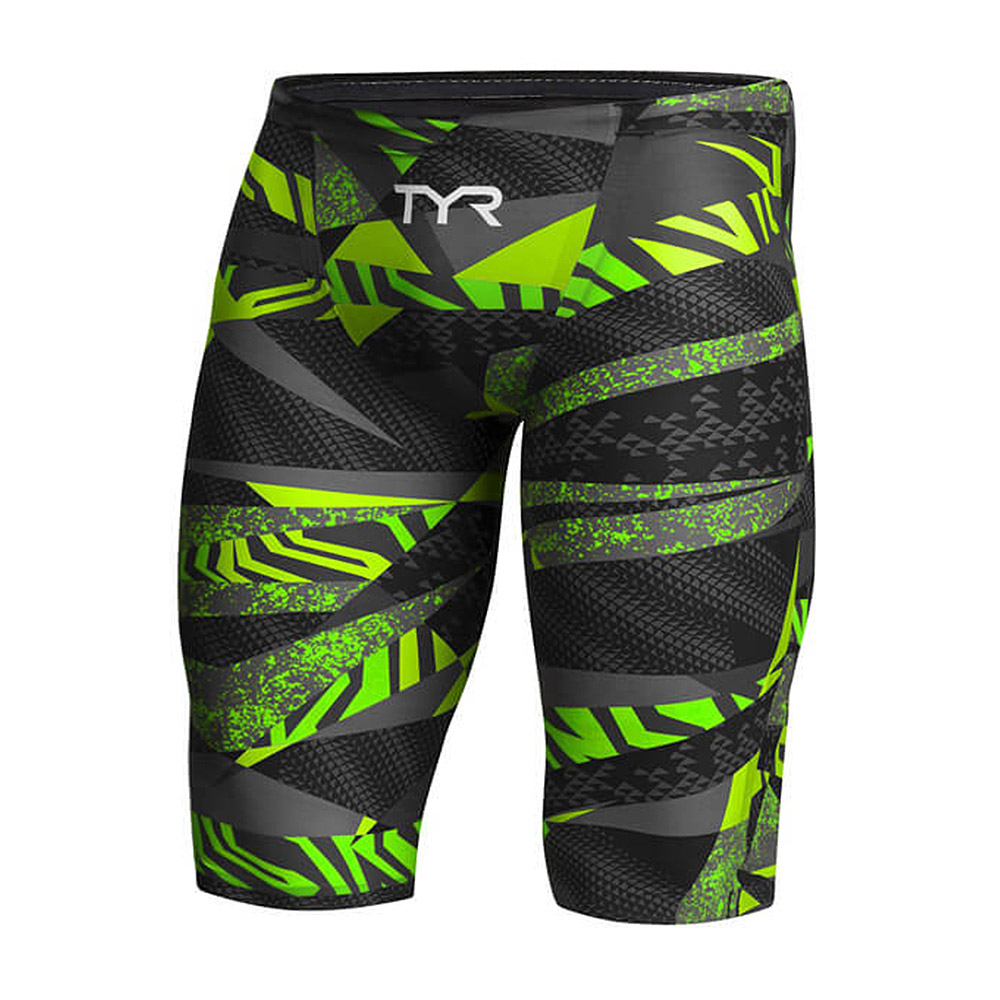 TYR Men's Avictor Prelude Jammer - Black / Green-0