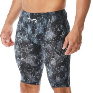 TYR Men's Avictor Supernova High Waist Jammer - Black/ Grey-0
