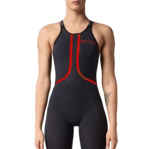 Akron Women's Limited Edition Venom Red Line Closedback Kneeskin-Front view