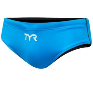 TYR Men's Thresher Racer Briefs - Blue/ Grey-0