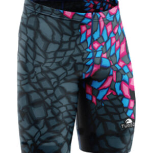 Turbo Men's Full Printed Crystal Jammer- Grey-0