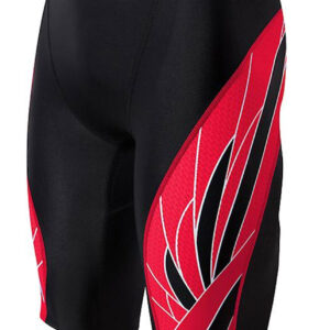 TYR Boy's Phoenix Splice Jammer - Black/ Red-0