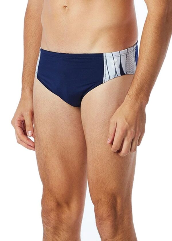 TYR Phoenix Splice Racer Briefs - Navy/ White-0