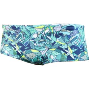 Turbo Men's 14cm Super Tank Geo Skull Brief- Navy-0