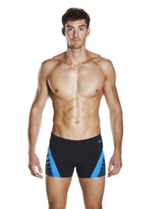 Speedo Men's Chevron Splice Aquashort - Black/Blue