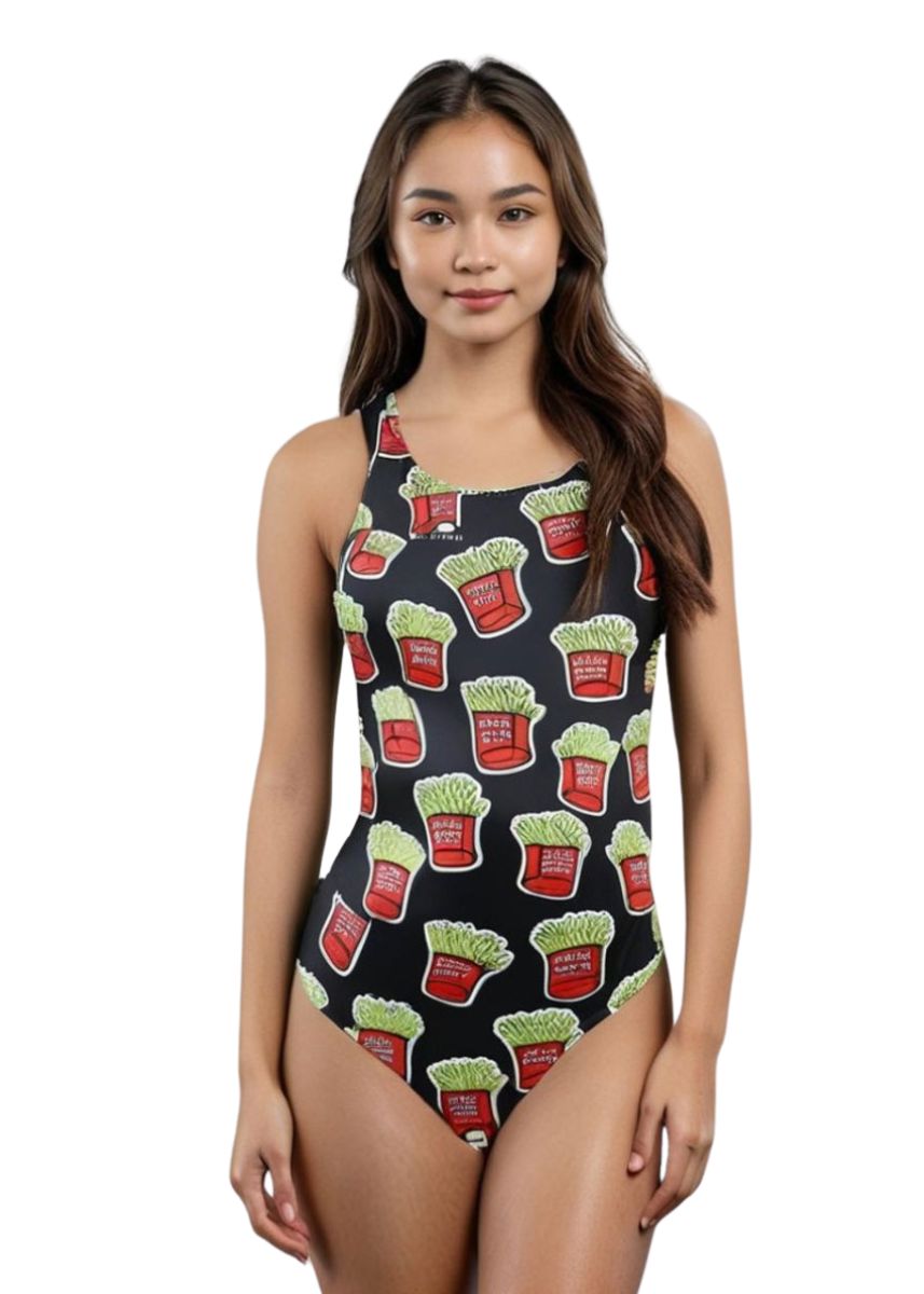 Turbo Fries Swimsuit - Yellow-thumbnail