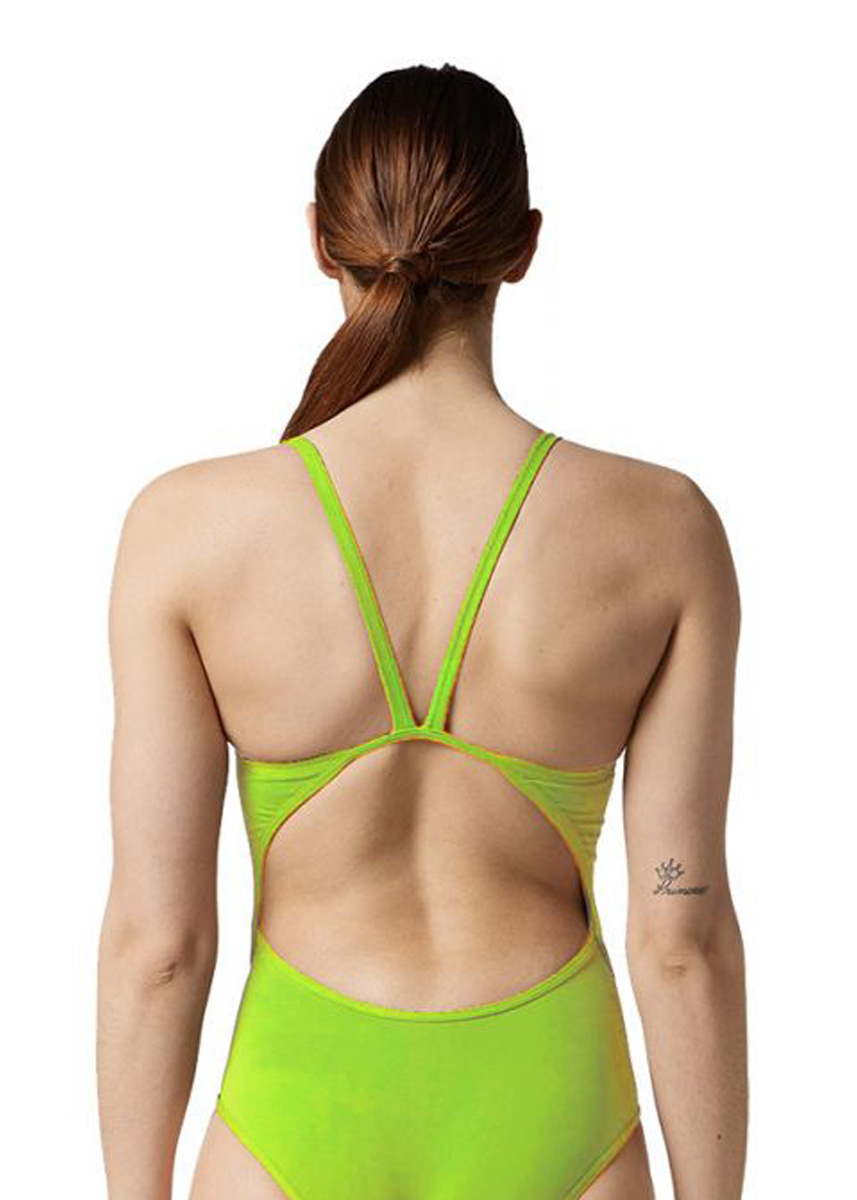Akron Virginia Solid Swimsuit - Neon Green-562462