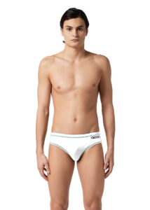 Akron Addison Evo Bicolour Brief - White/ Red
