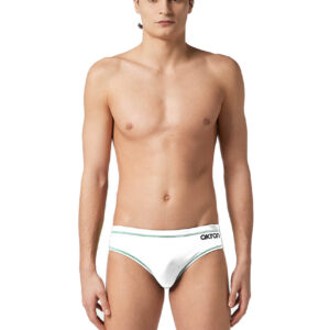 Akron Addison Evo Bicolour Brief - White/ Red-0