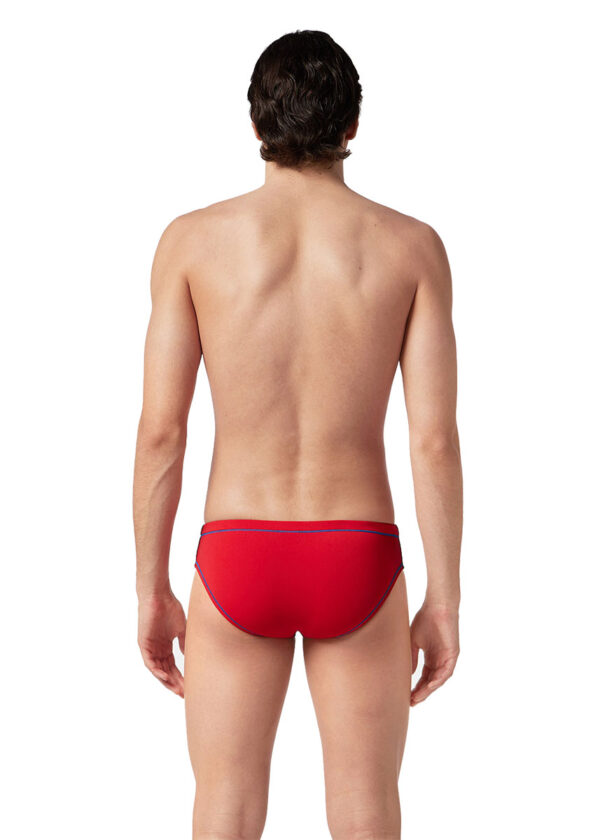 Akron Men’s Addison Evo Bicolour Brief – Black/ Red
