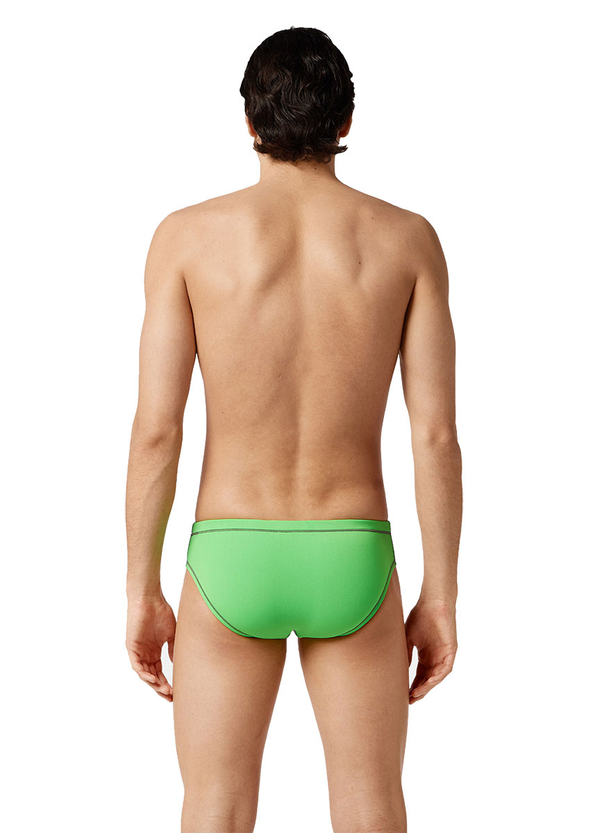 Akron Men's Addison Evo Bicolour Brief - Grey/ Green-brand