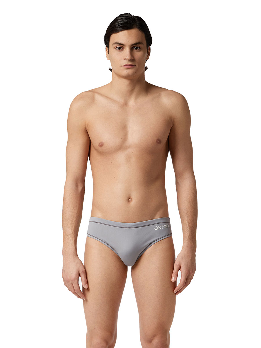 Akron Men's Addison Evo Bicolour Brief - Grey/ Green-0
