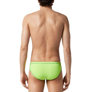Akron Men’s Addison Evo Bicolour Brief – Grey/ Neon Green
