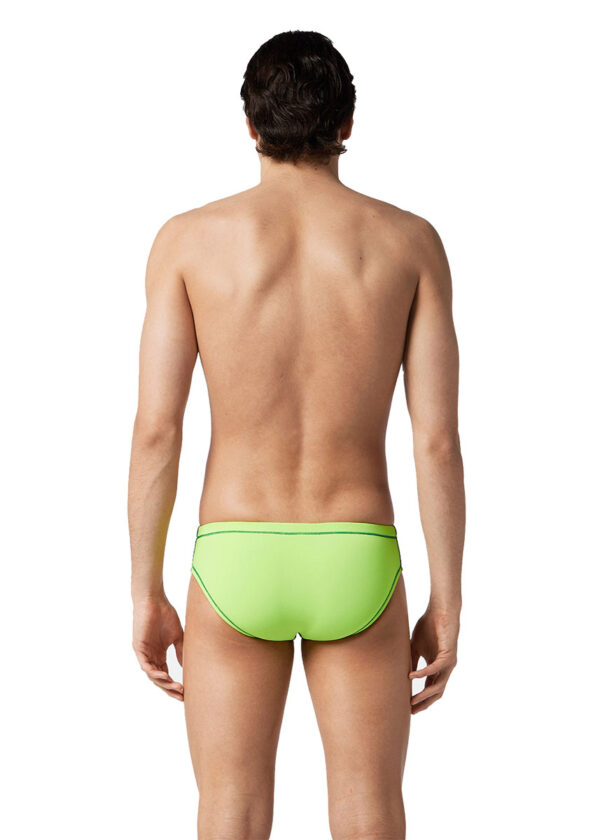 Akron Men’s Addison Evo Bicolour Brief – Grey/ Neon Green