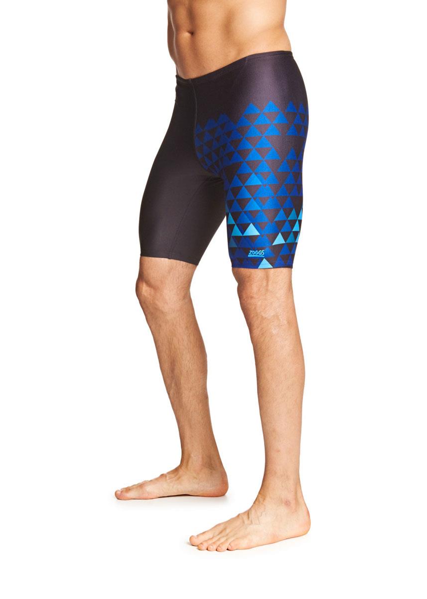 Zoggs Men's Byron Mid Jammer - Black/ Blue-558012